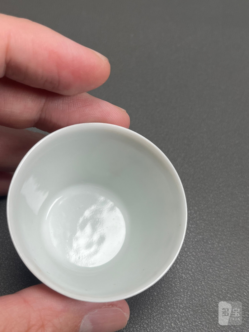 清雍正  粉彩《西厢记》之“月下佳期”人物故事图杯 - 图19